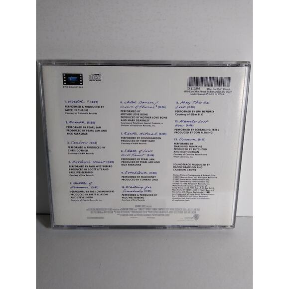 Singles Soundtrack CD 1992 Epic Grunge Alternative Rock Various Artists - Picture 3 of 3